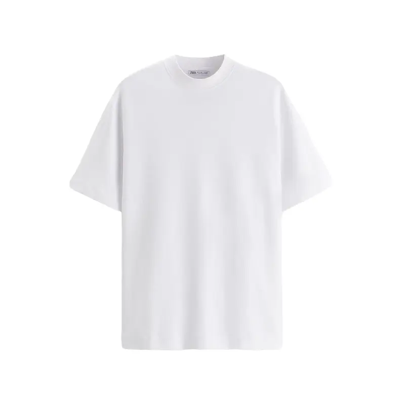 

Футболка ZARA Rib neck, белый