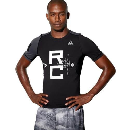 

Футболка Reebok Combat Ss Rash Guard, черный