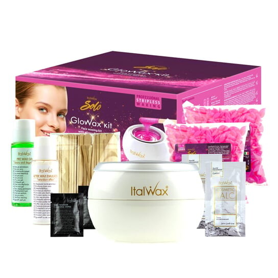 

Набор для депиляции лица ItalWax Solo GloWax с твердым воском