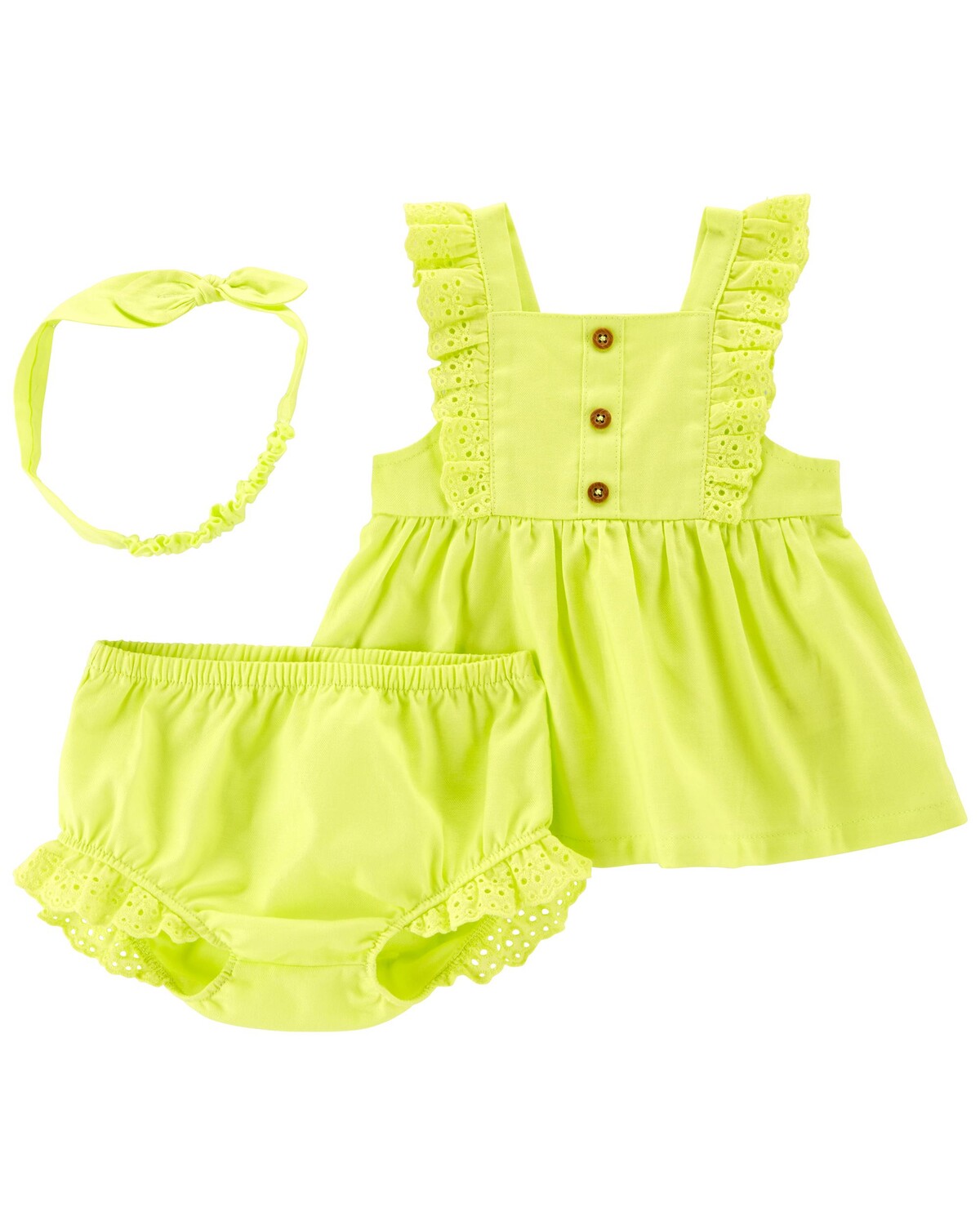 

Детский комплект из 3-х частей Flutter Top и подгузника Carter's