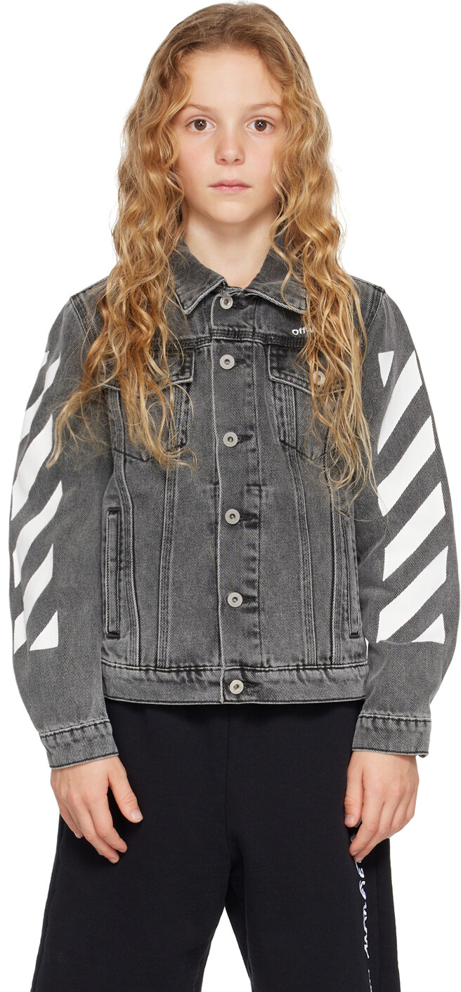 

Детская серая джинсовая куртка Arrow Off-White, Серый