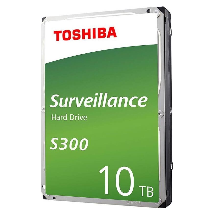 10 ТБ Жесткий диск Toshiba S300 Surveillance [HDWT31AUZSVA] жесткий диск 1000gb toshiba 64mb sata s300 hdwv110uzsva hdkpj42zra02 5700 surveillance для систем наблюдения