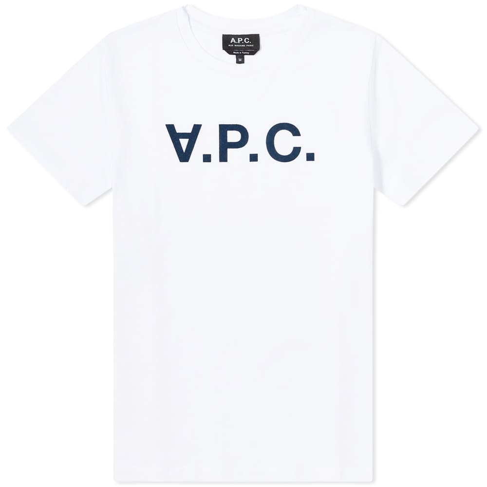 

Футболка A.P.C. White Vpc Logo Tee, Коричневый