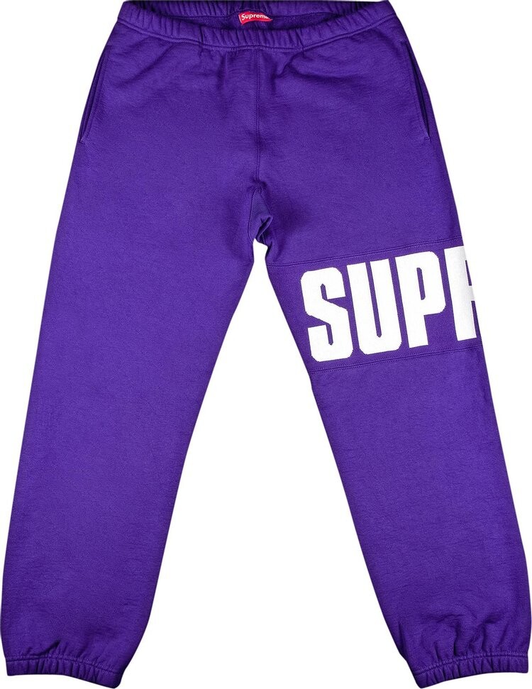 

Спортивные брюки Supreme Rib Sweatpant 'Purple', фиолетовый