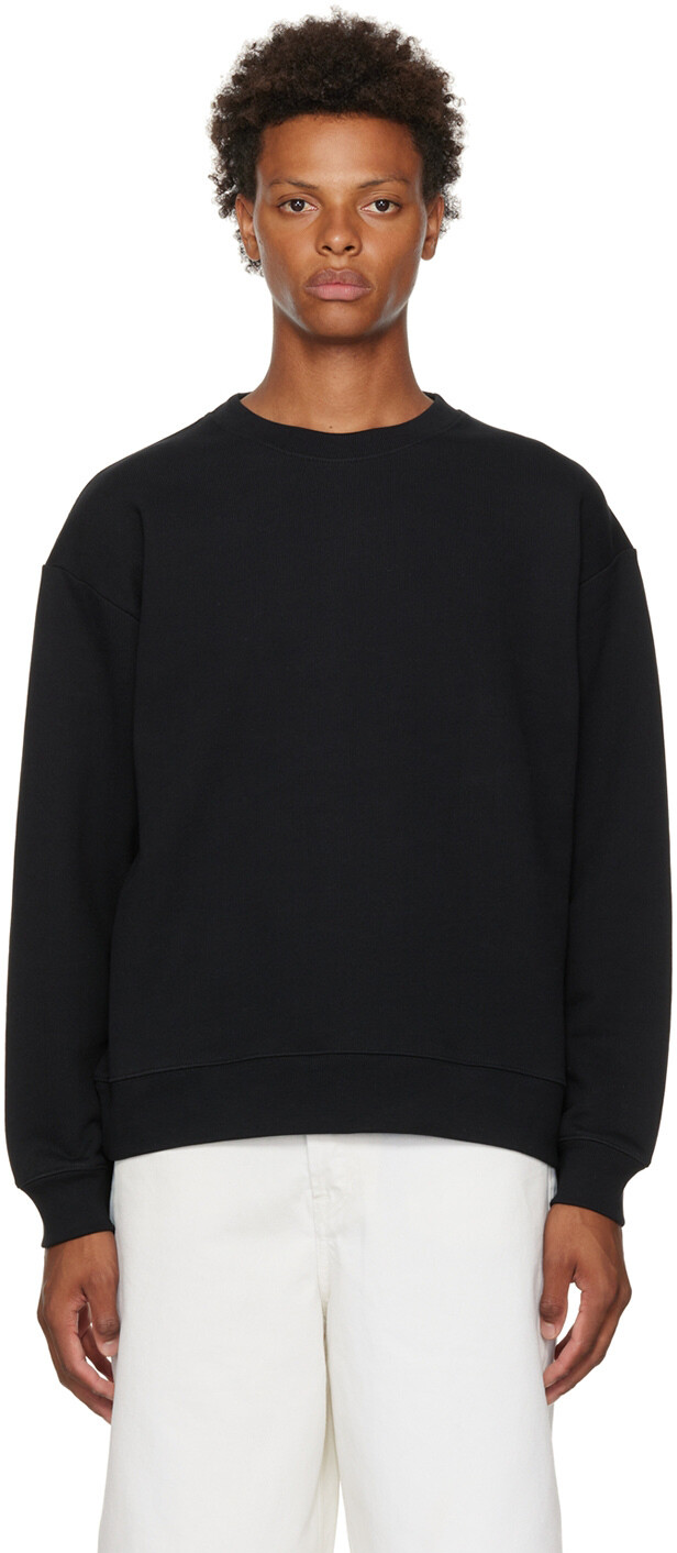 

Черный хлопковый свитшот Dries Van Noten