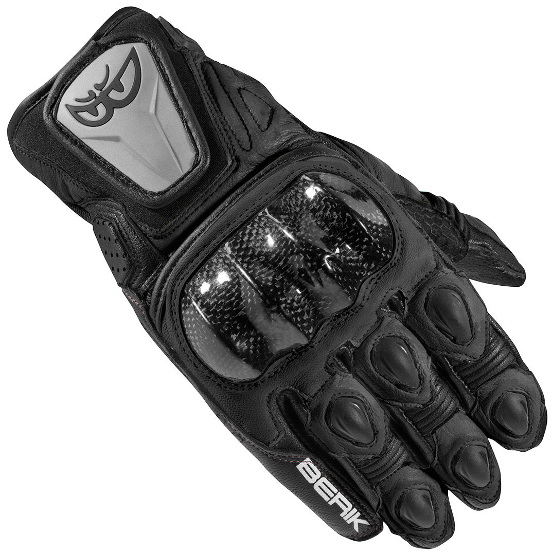 Мотоциклетные перчатки Berik Namib с предварительно изогнутым палецем, черный мотоциклетные перчатки namib pro berik черный красный