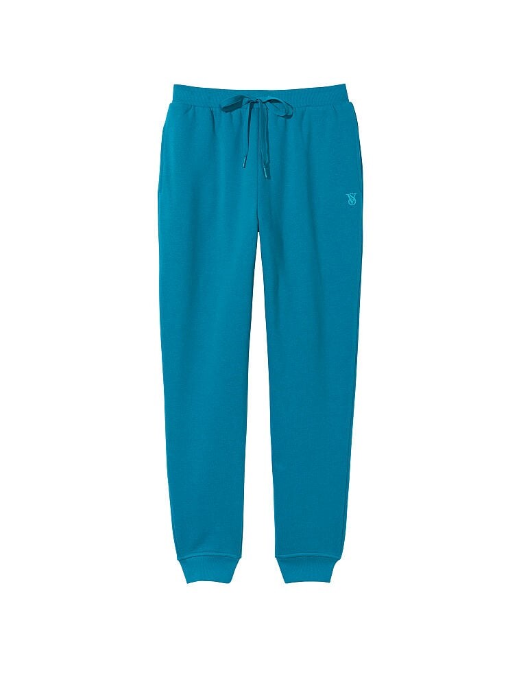 

Джоггеры Victoria's Secret Cotton Fleece High-Rise, бирюзовый