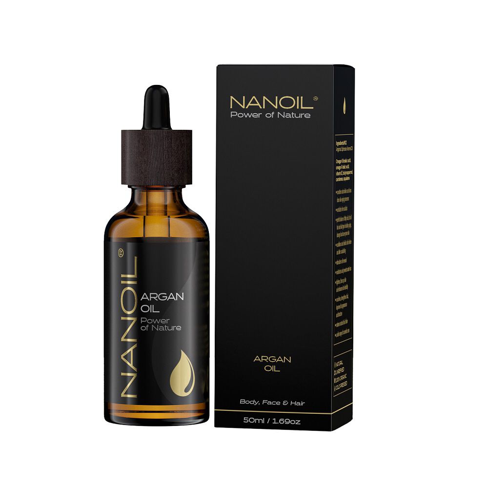 Nanoil аргановое масло для ухода за волосами и телом, 50 мл масло для ухода за лицом face serum anti rednes nanoil 50 мл