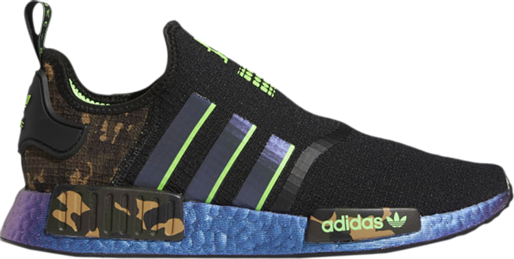 

Кроссовки Adidas JuJu Smith-Schuster x NMD_R1 'Black Camo Print', черный