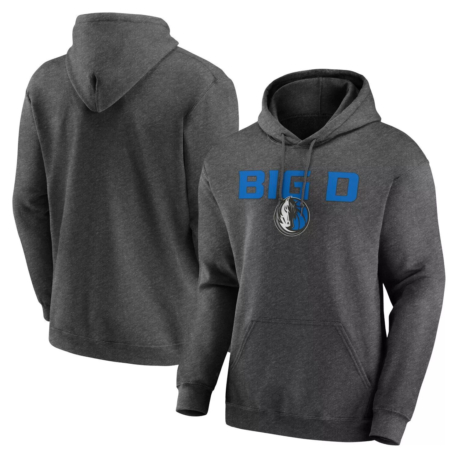 

Мужской темно-серый пуловер с капюшоном Dallas Mavericks Victory Earned