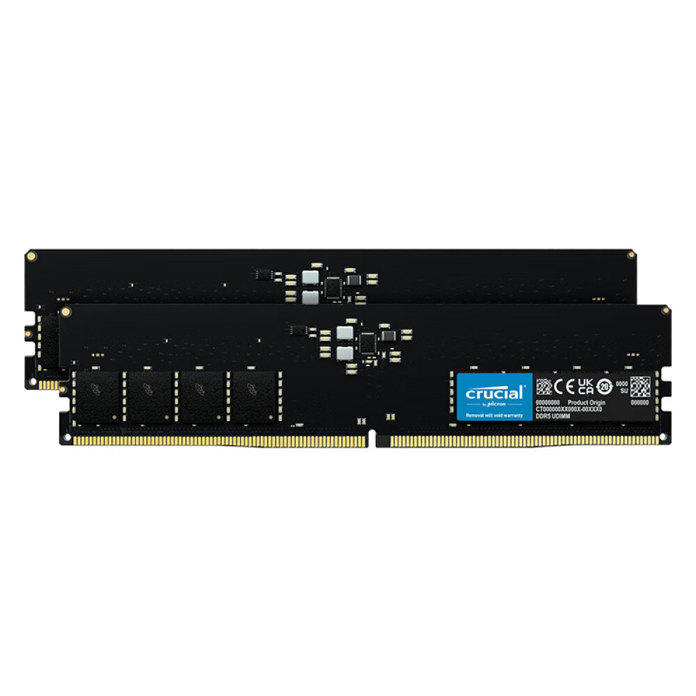 Модуль памяти Crucial 32 Гб (2x16), DDR5, 5600 МГц, CT2K16G56C46U5 цена и фото