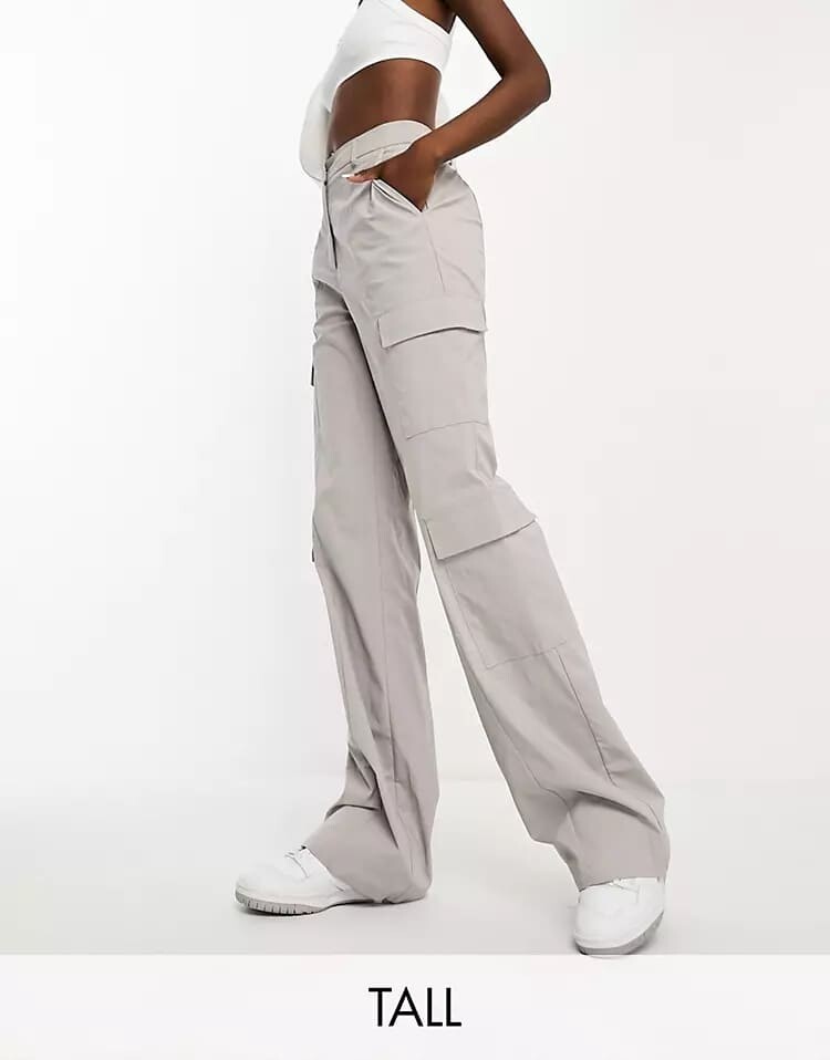 

Брюки карго Extro & Vert Tall 90s Wide Leg, серый