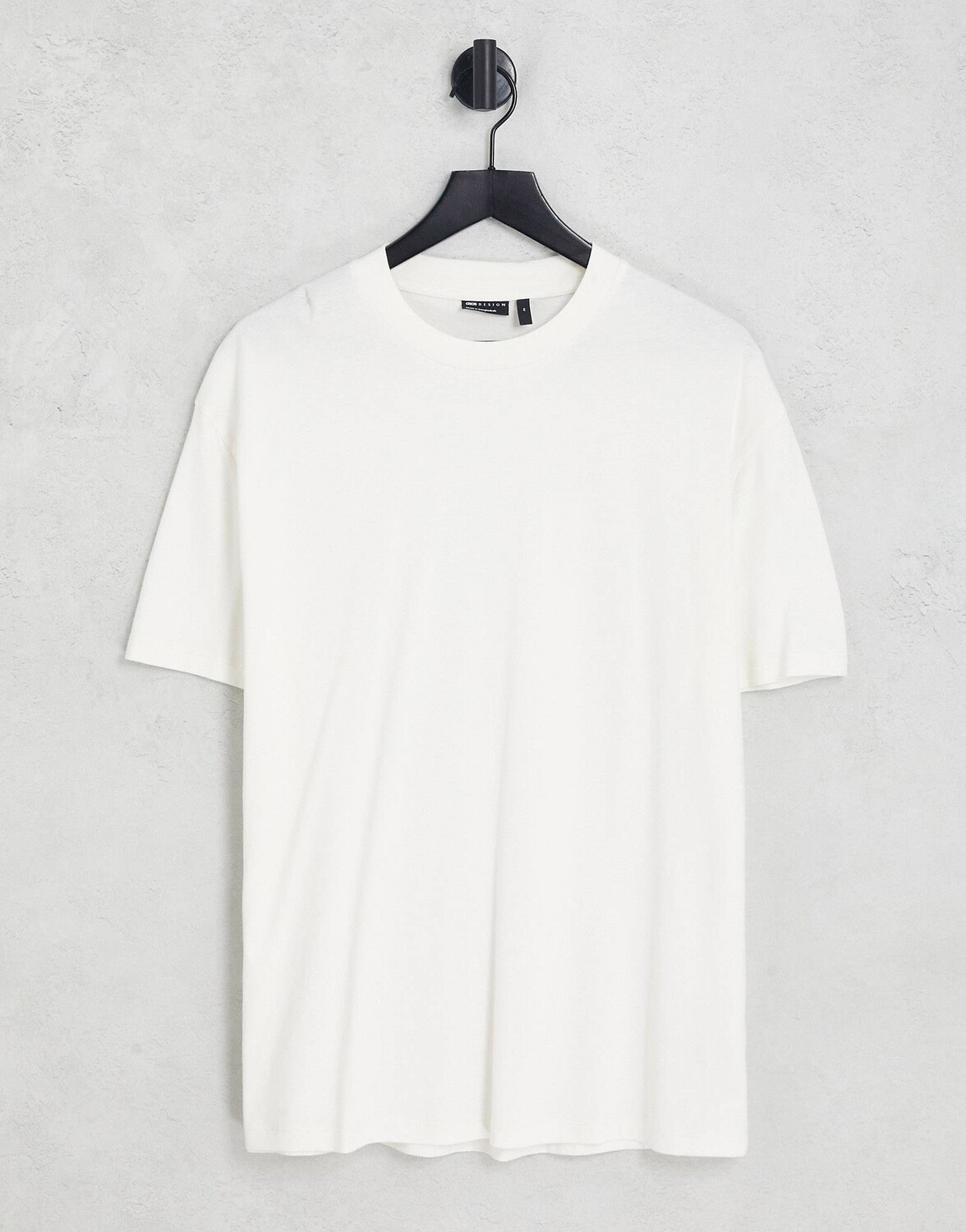 

Кремовая непринужденная футболка ASOS DESIGN