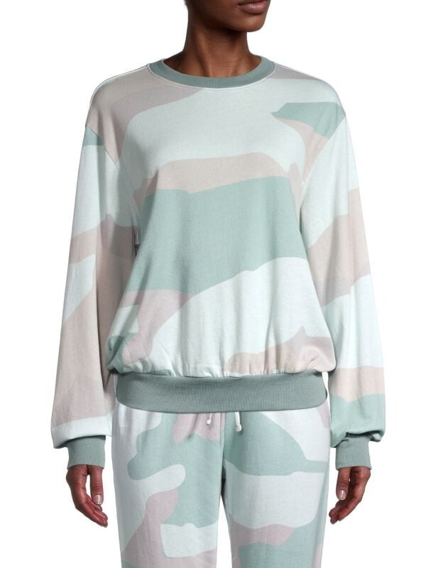 

Камуфляжная Толстовка Saks Fifth Avenue Exploded с заниженными плечами, camo