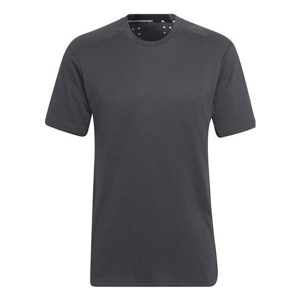 Футболка Adidas Solid Color Round Neck Short Sleeve Black T-Shirt, Черный