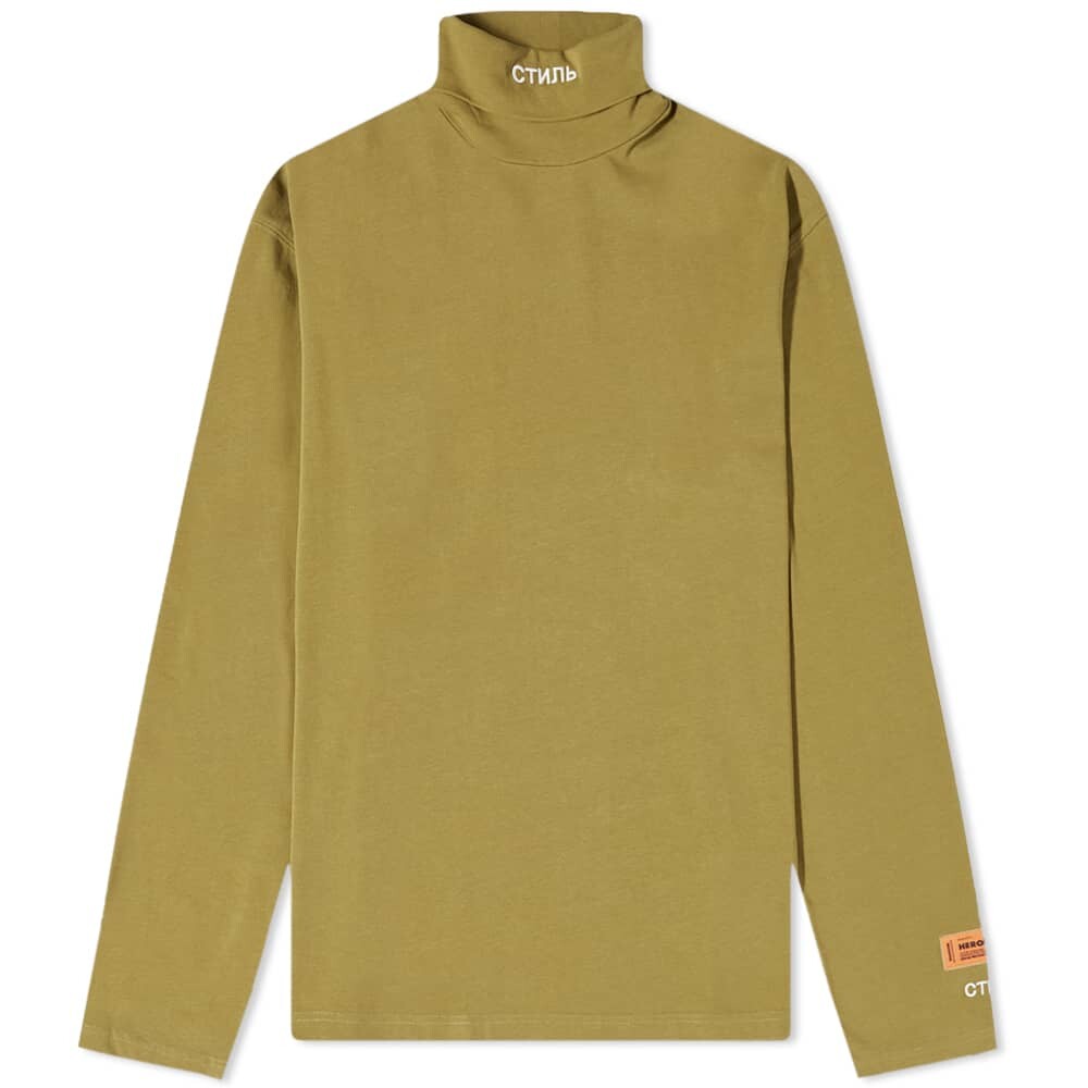 

Футболка Heron Preston Long Sleeve CTNMB Roll Neck Tee, Коричневый
