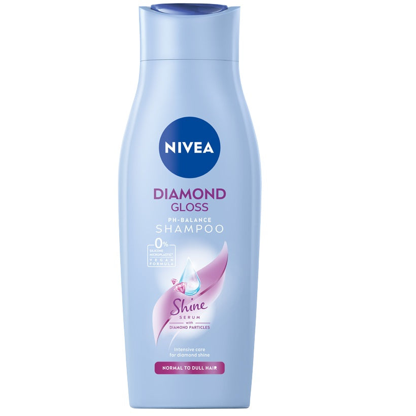 Nivea Мягкий шампунь для волос Diamond Gloss 400мл шампунь для волос блеск и сияние natural shampoo шампунь 500мл