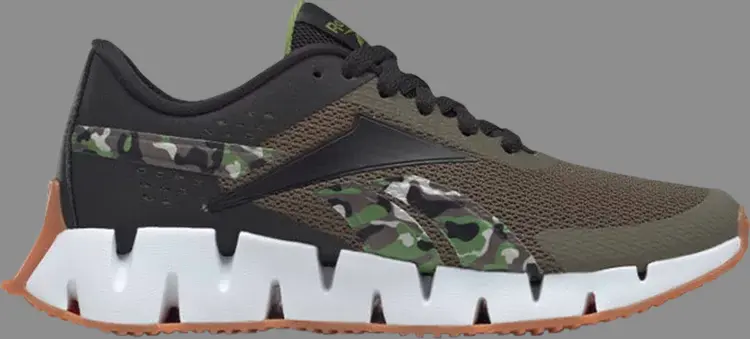 

Кроссовки zig dynamica 2 j 'army green camo' Reebok, зеленый