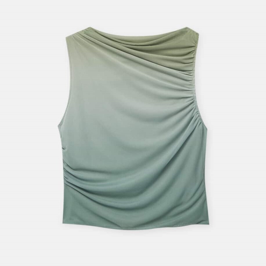 

Топ Pull&Bear Ombré Tulle, зеленый