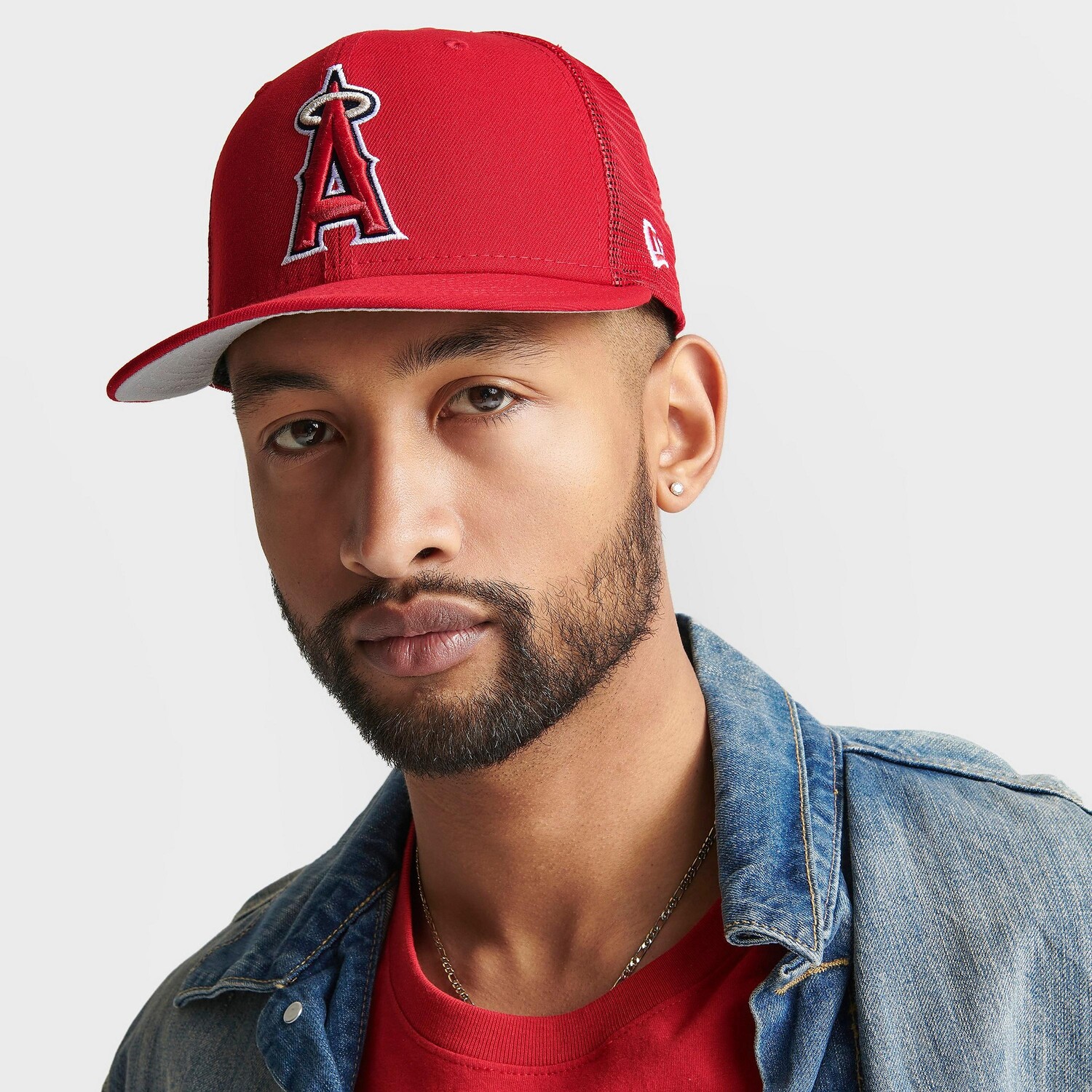 

Бейсболка New Era Los Angeles Angels MLB Trucker 9FIFTY Snapback, красный