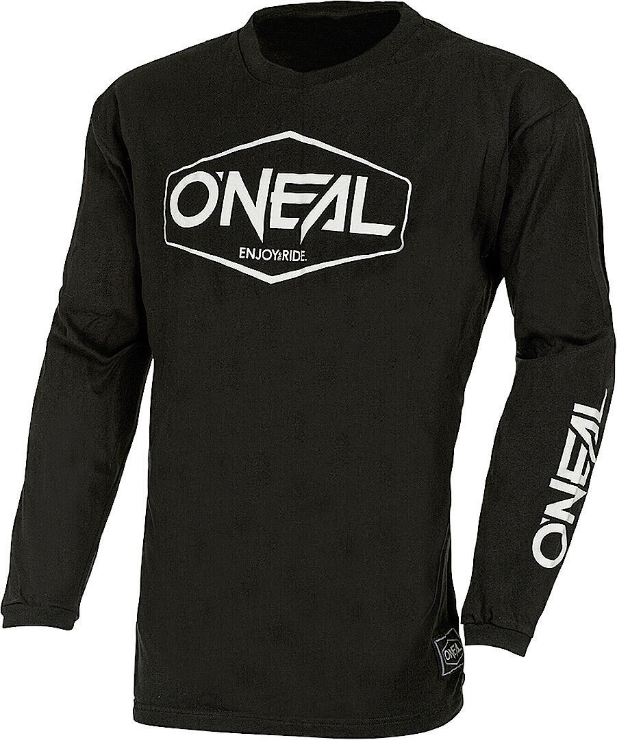 Джерси Oneal Element Cotton Hexx V.22 молодежный мотокросс, черный/белый - фото