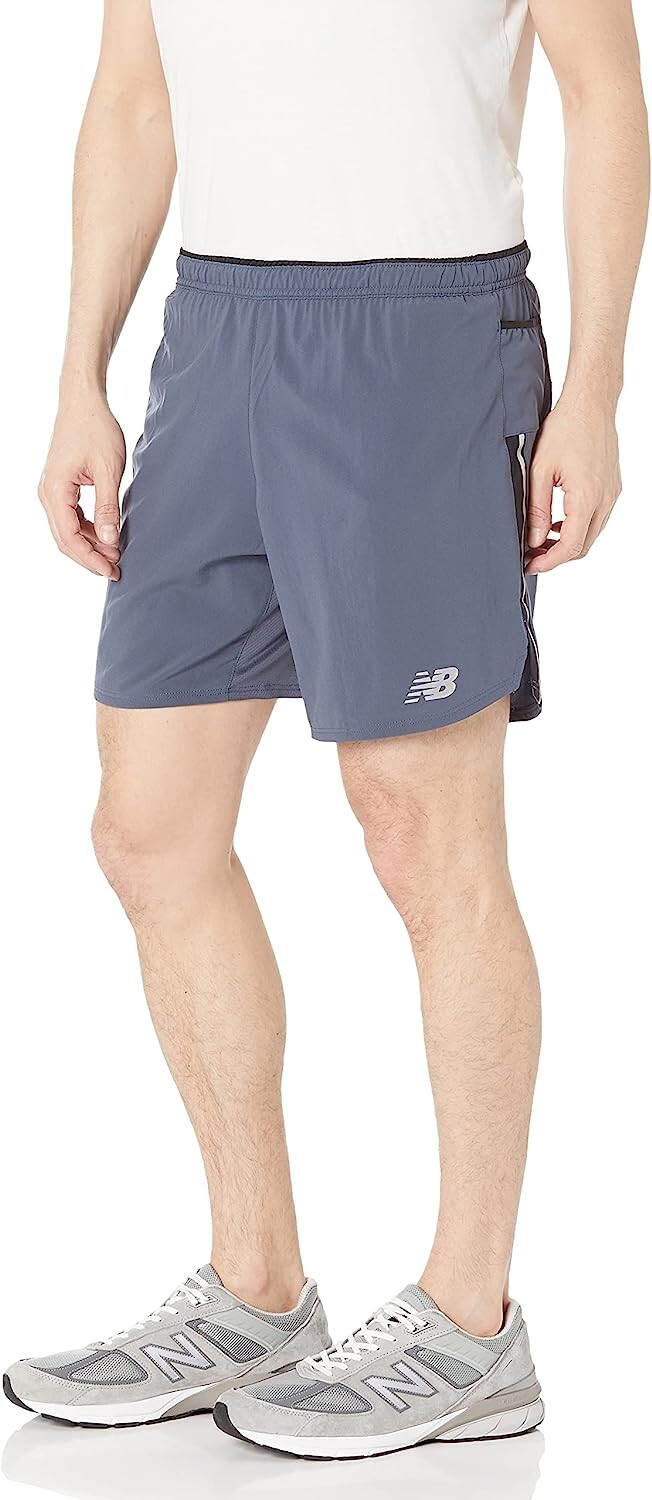

Шорты New Balance Men's Impact Run 7 Inch, серый