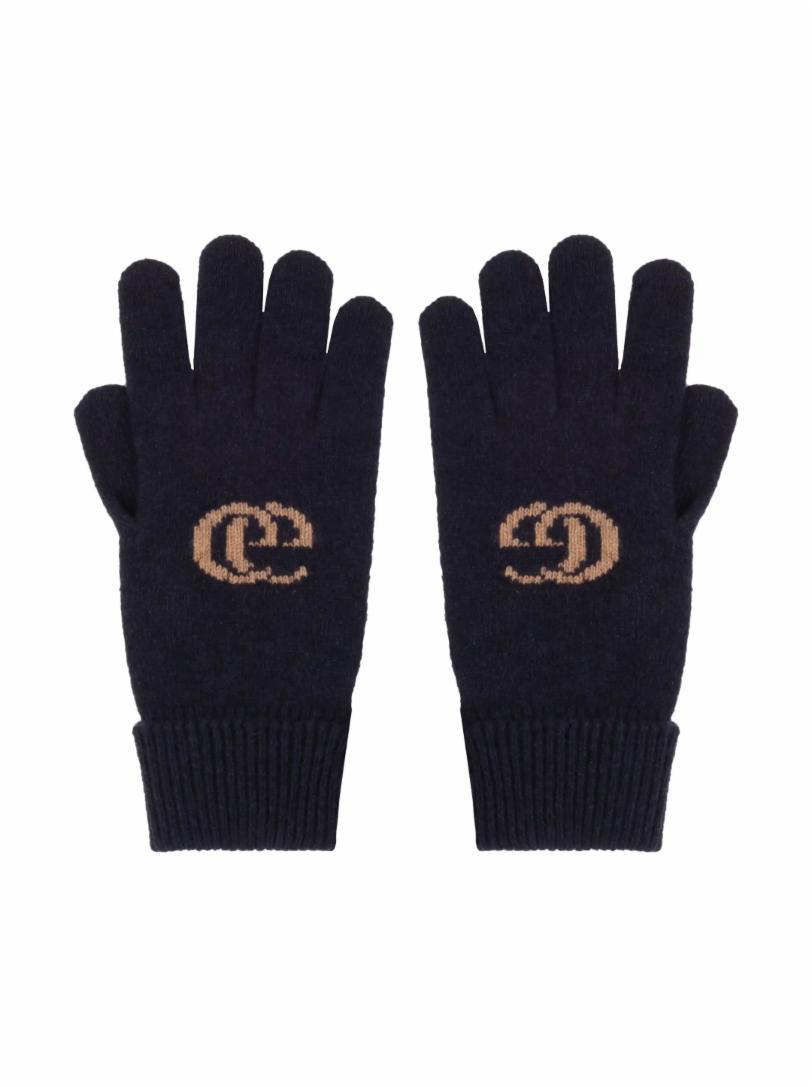 Кашемировые перчатки с логотипом Gucci