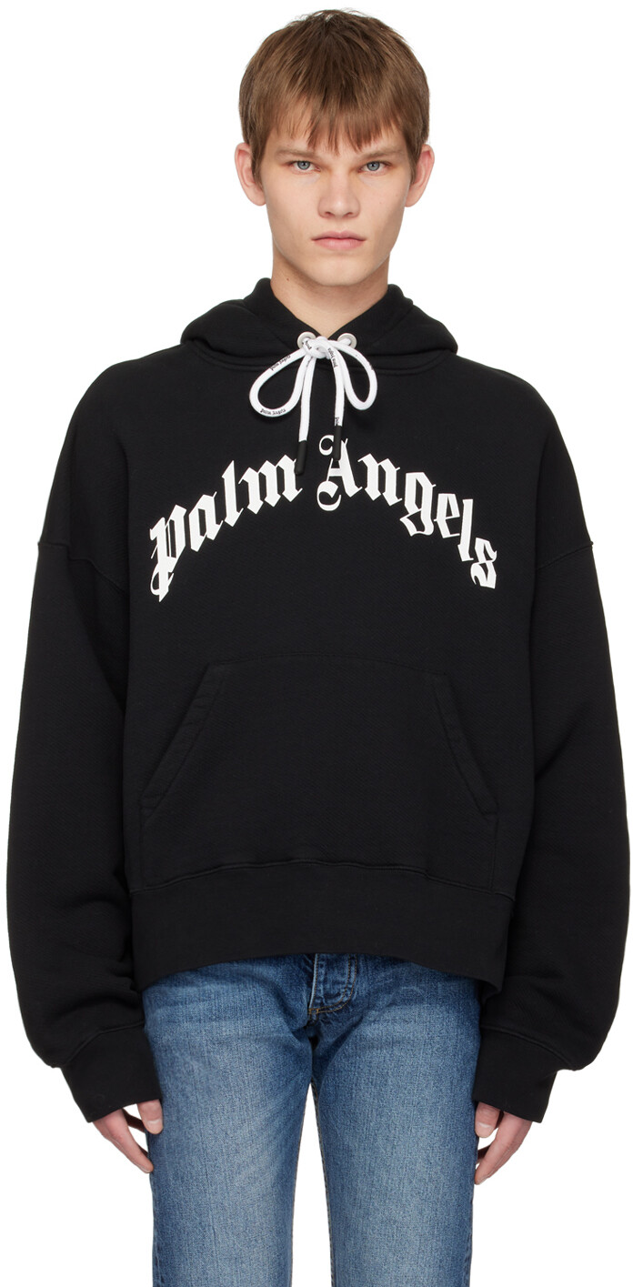 

Черный худи с принтом Palm Angels