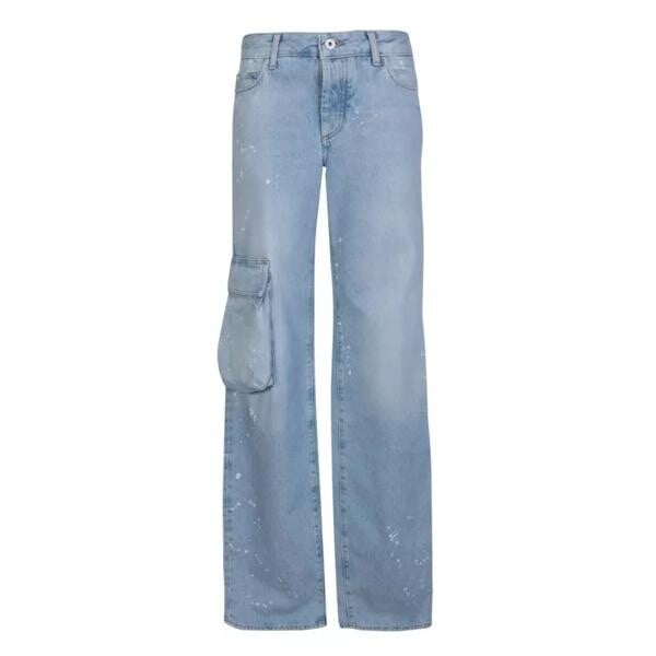 

Джинсы light cotton cargo jeans Off-White, синий