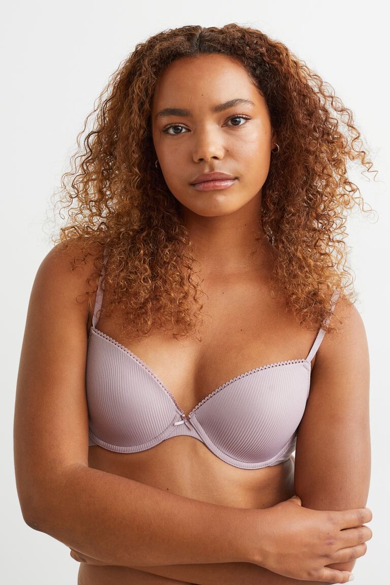 

Мягкий бюстгальтер H&M, светло-фиолетовый