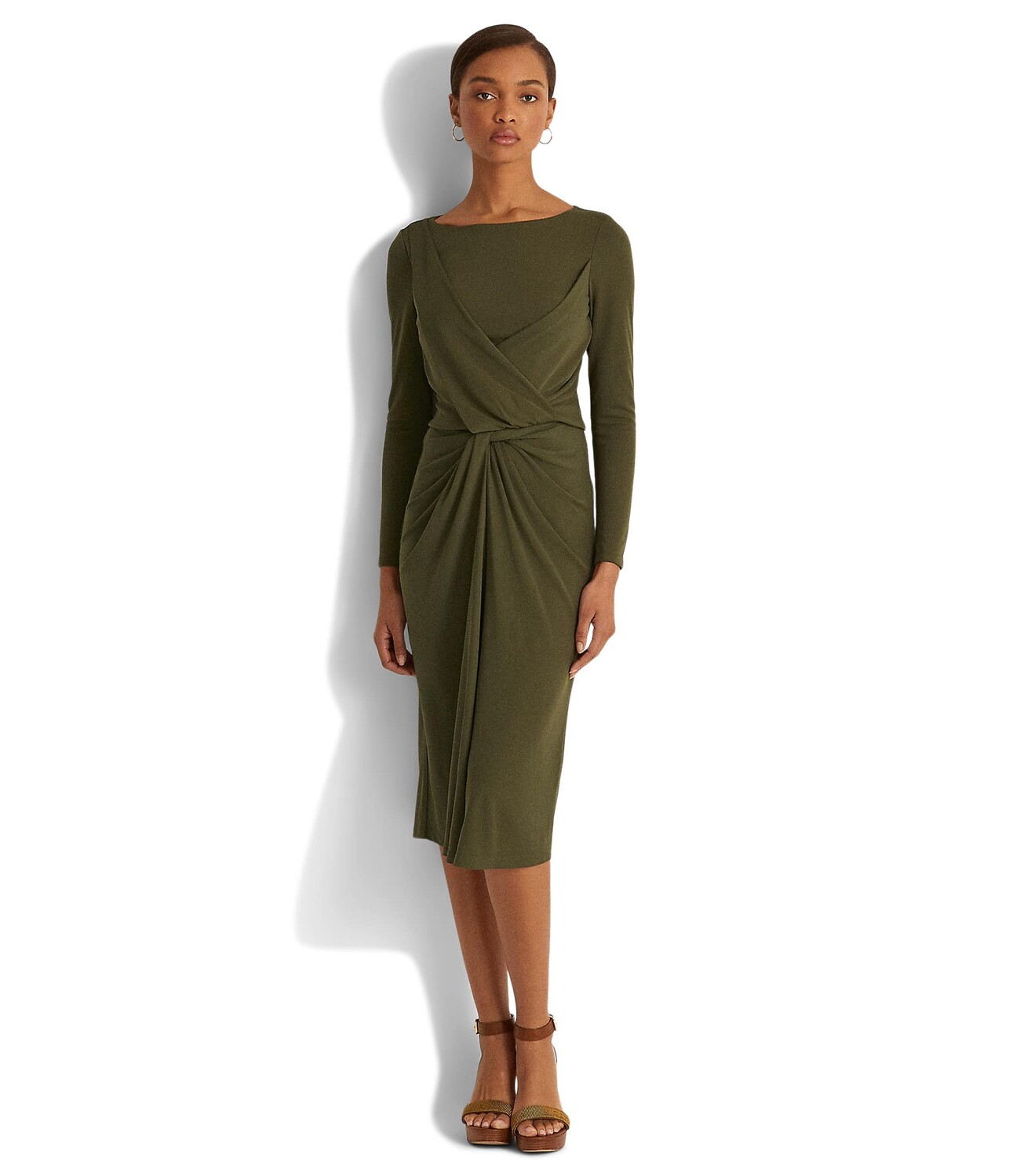 

Юбка LAUREN Ralph Lauren, Twist-Front Jersey Skirt