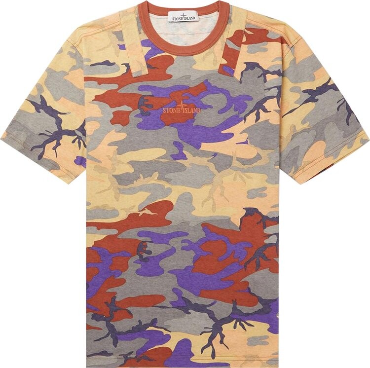 

Футболка Stone Island Short-Sleeve T-Shirt 'Orange', оранжевый