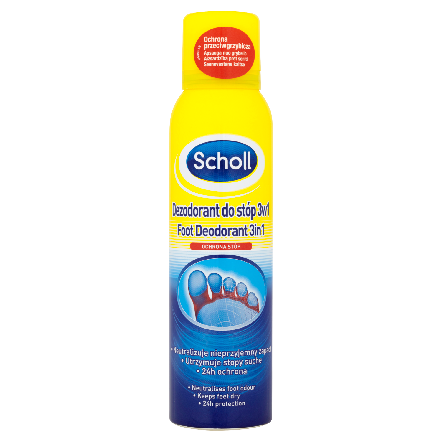 Scholl защитный дезодорант для ног, 150 мл - фото