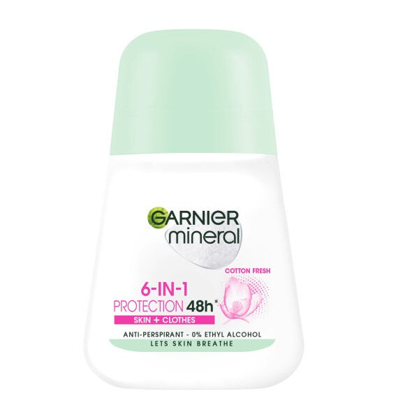 

Garnier Минеральный роликовый антиперспирант 6-в-1 Protection Cotton Fresh 50мл