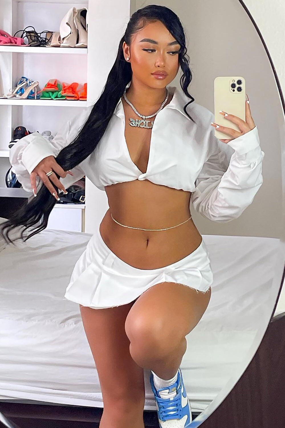 

Топ Fashion Nova XS292, белый