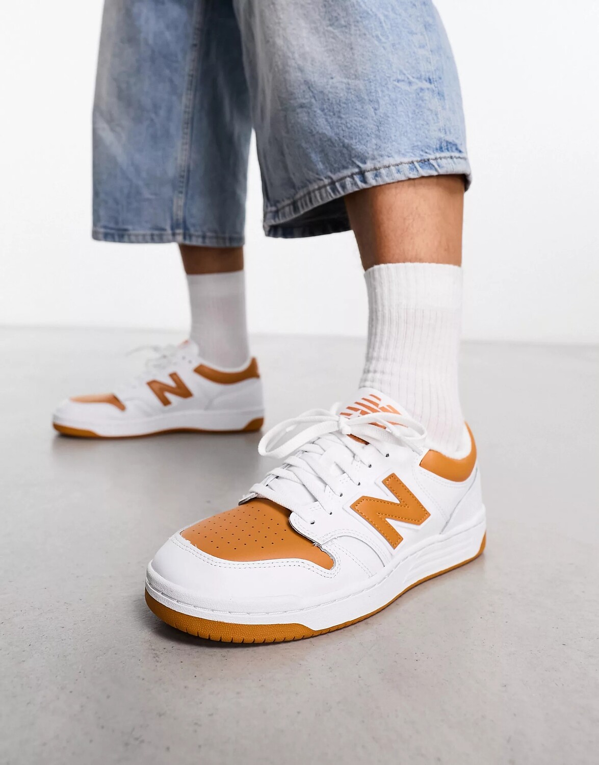 

Кроссовки New Balance 480, белый, оранжевый