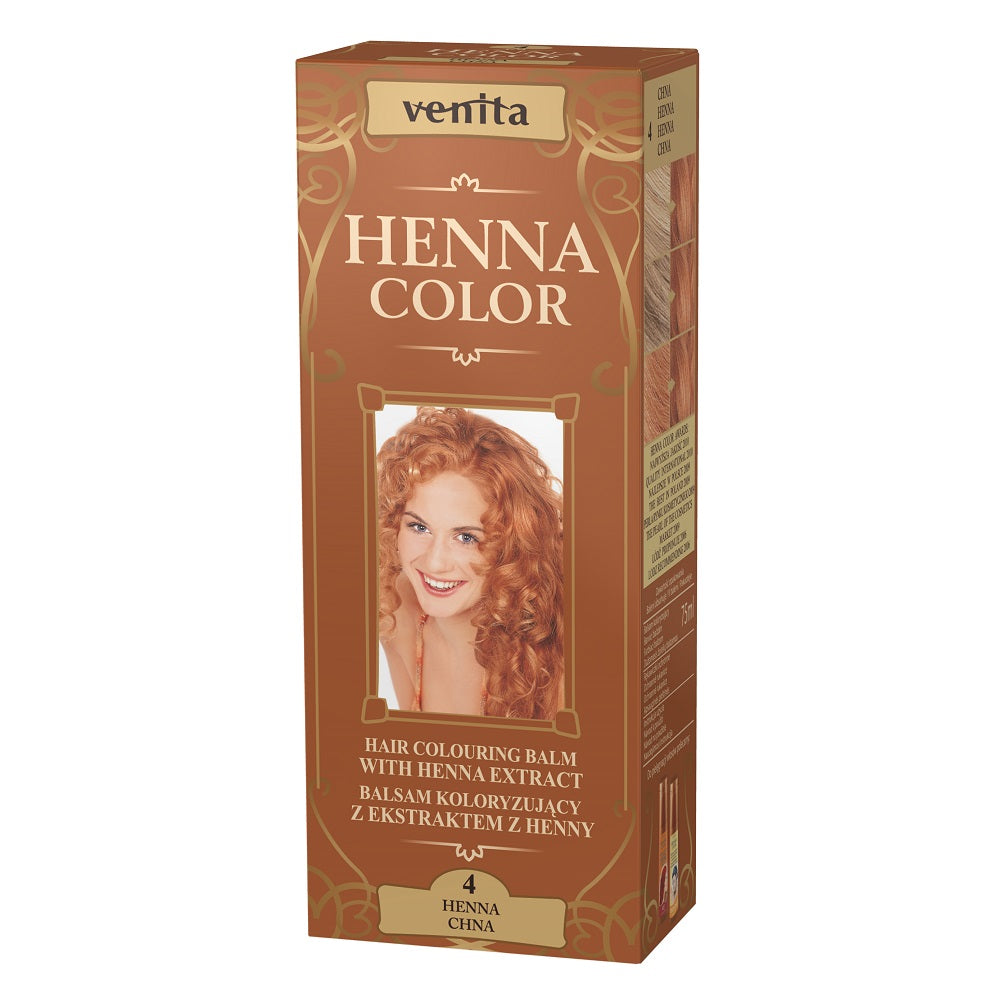 цена Venita Красящий бальзам Henna Color с экстрактом хны 4 Chna 75мл