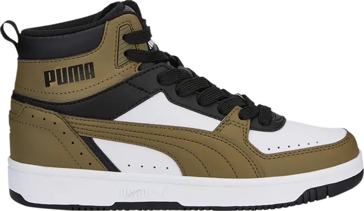 

Кроссовки Puma Rebound Joy Big Kid Black Covert Green, черный