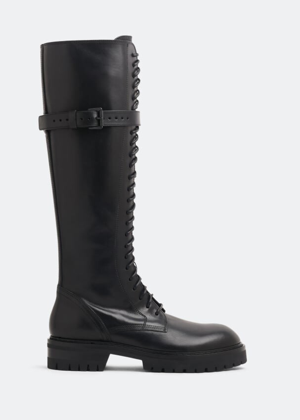 

Ботинки ANN DEMEULEMEESTER Alec high boots, черный