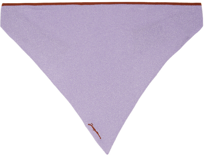 

Фиолетовая бандана Le Raphia 'Le Foulard Brilho' Jacquemus