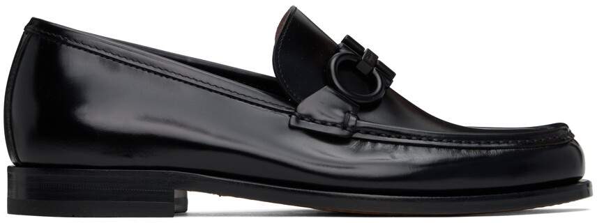 

Черные лоферы Rolo 10 Ferragamo