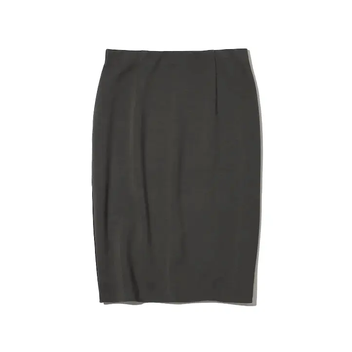 

Юбка Uniqlo Stretch Fitted Midi, темно-серый