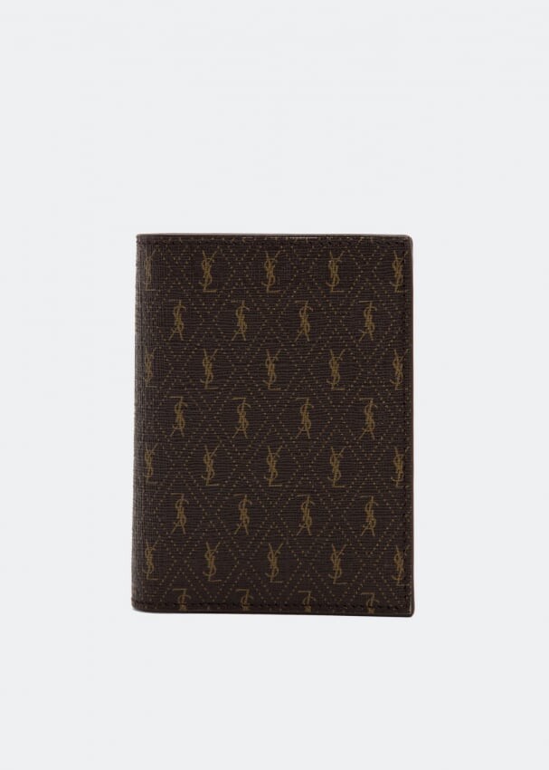 

Кошелек SAINT LAURENT Le Monogram card wallet, коричневый
