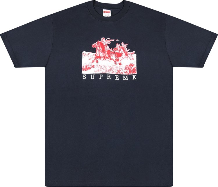 Футболка Supreme Riders T-Shirt 'Navy', синий