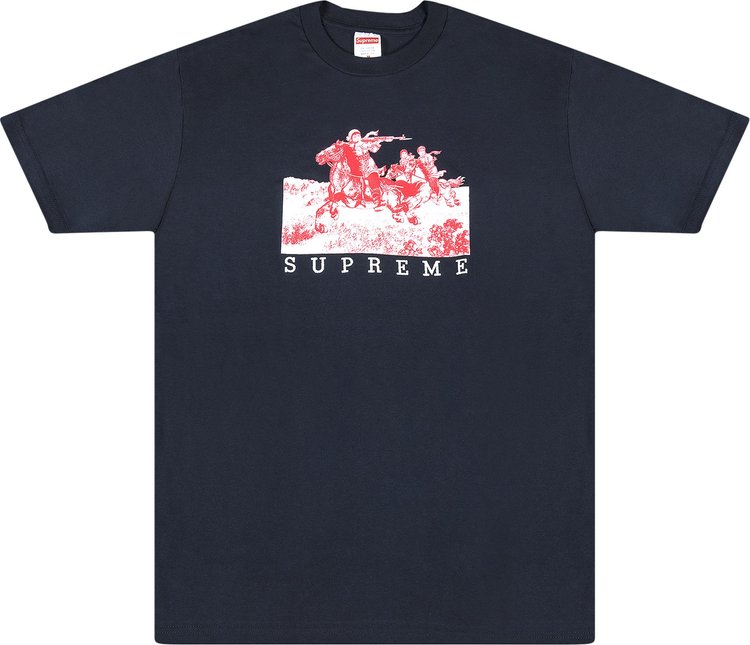 

Футболка Supreme Riders T-Shirt 'Navy', синий