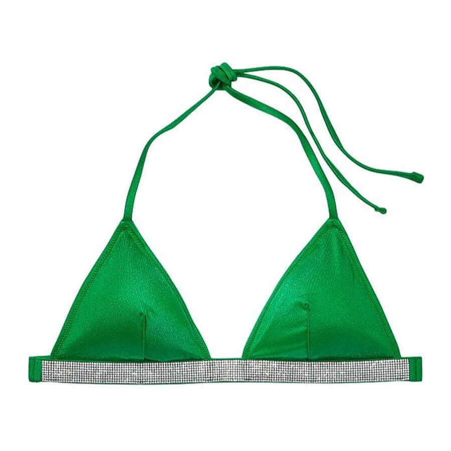 

Лиф бикини Victoria's Secret Swim Shine Strap Triangle, зеленый