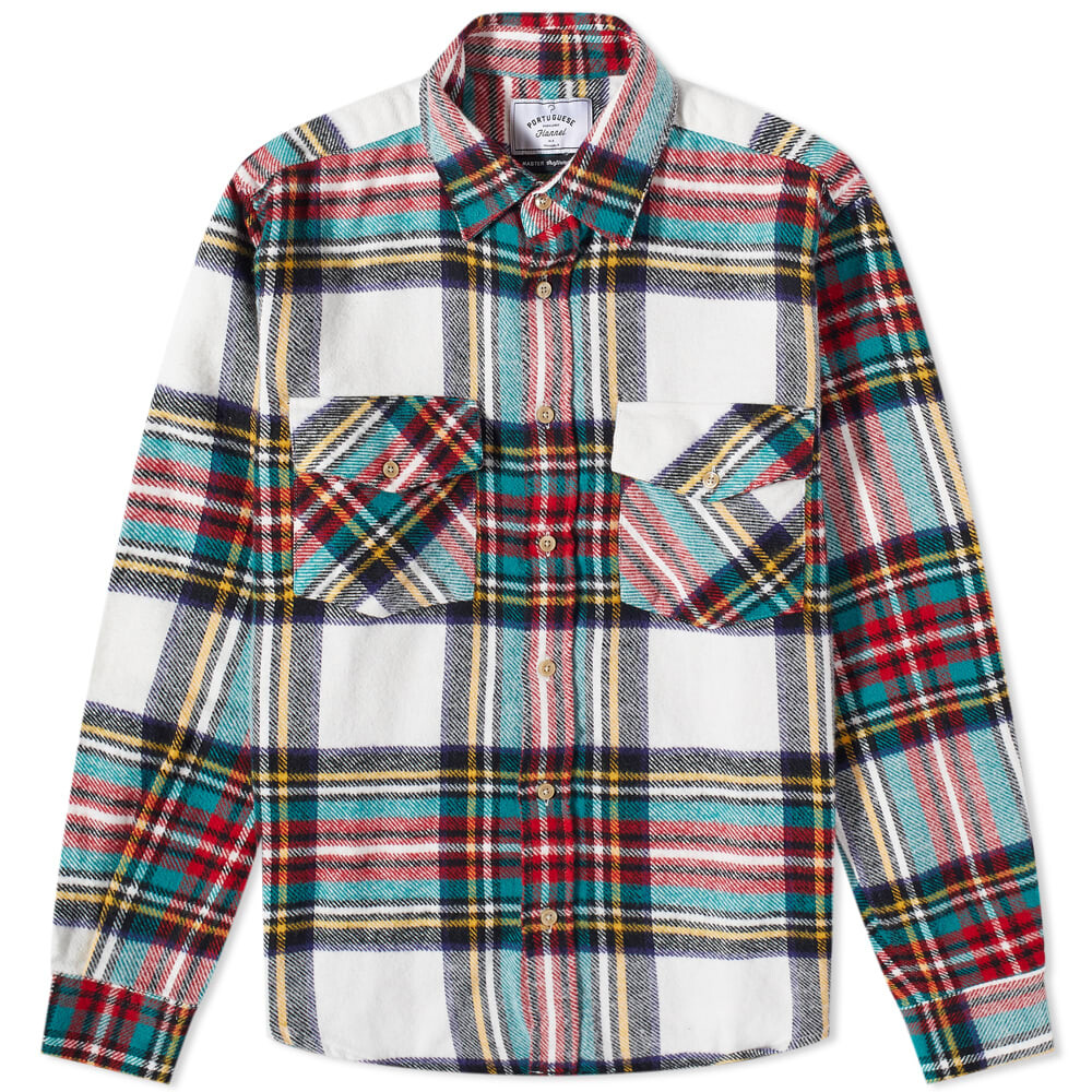

Верхняя рубашка с двумя карманами в клетку Metaplace Portuguese Flannel, Серый