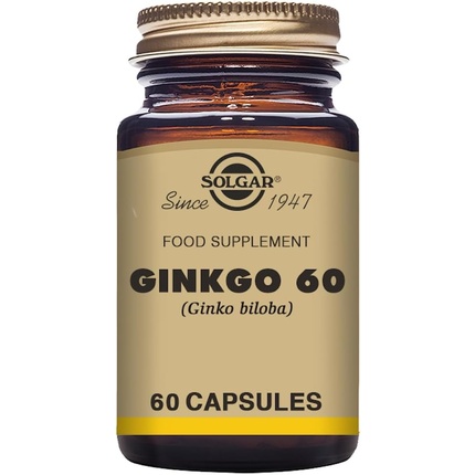 Супер-гинкго, полноценный антиоксидант и поддержка нервной системы, 60 растительных капсул, Solgar solgar no 7 поддержка и комфортная работа суставов 60 растительных капсул