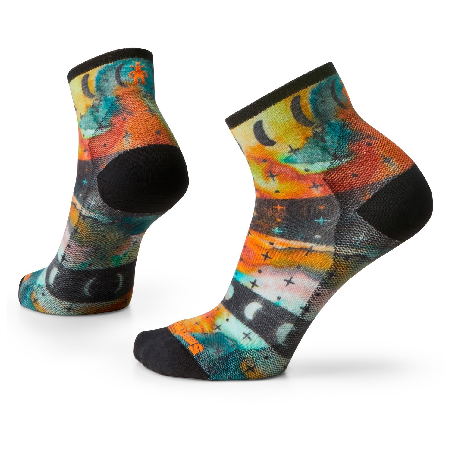 

Велосипедные носки Smartwool Women's Bike Zero Cushion Celestial Print Ankle, цвет Multi Color