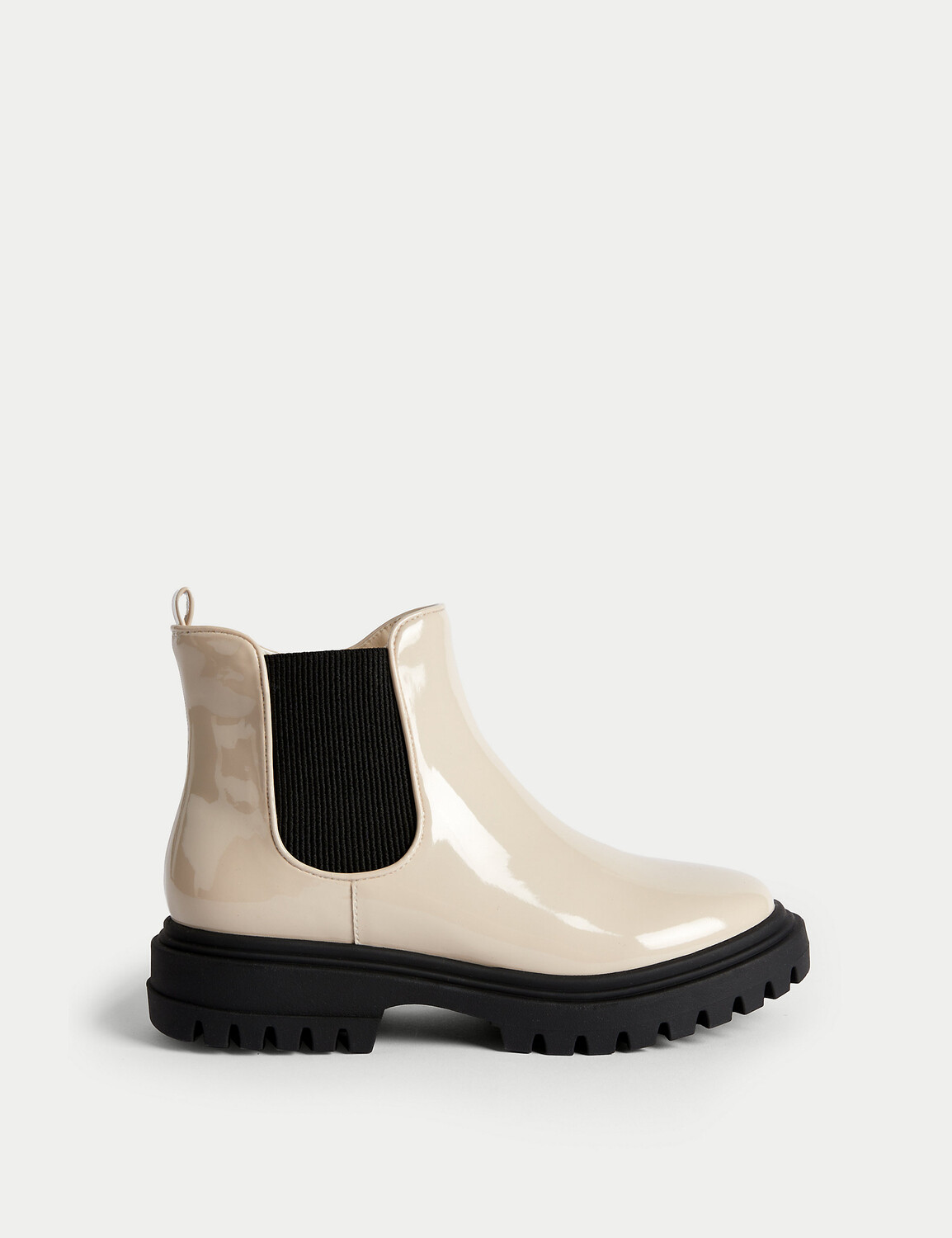 

Детские массивные ботинки челси Freshfeet (13 маленьких — 6 больших) Marks & Spencer, крем